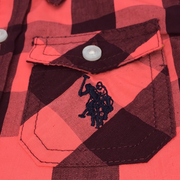 U.S. Polo Assn. Infant Baby Boys Short Sleeve Button Down Shirt Size 24 M New - Picture 9 of 9
